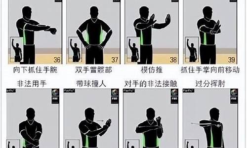 篮球抱人犯规动作图解-篮球中抱人的手势