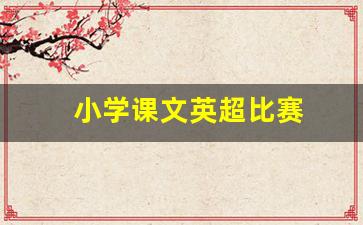 小学课文英超比赛-小学课文英超比赛视频