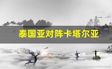 泰国亚对阵卡塔尔亚-泰国亚洲杯比赛