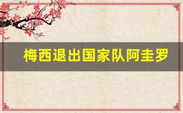 梅西退出国家队阿圭罗是真的吗-梅西退出国家队阿圭罗