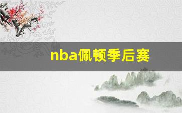 佩顿效力过的球队-nba佩顿季后赛