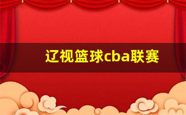 cba辽宁赛事直播-辽视篮球cba联赛